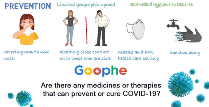 Are there any medicines or therapies that can prevent or cure COVID-19