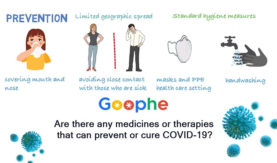 Are there any medicines or therapies that can prevent or cure COVID-19