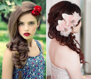 Flowers And Ribbons For Hairs
